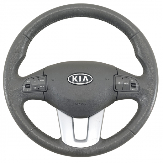Руль Kia Sportage '10-'16 Airbag (3 луча, кожа, кнопки) Контрактный