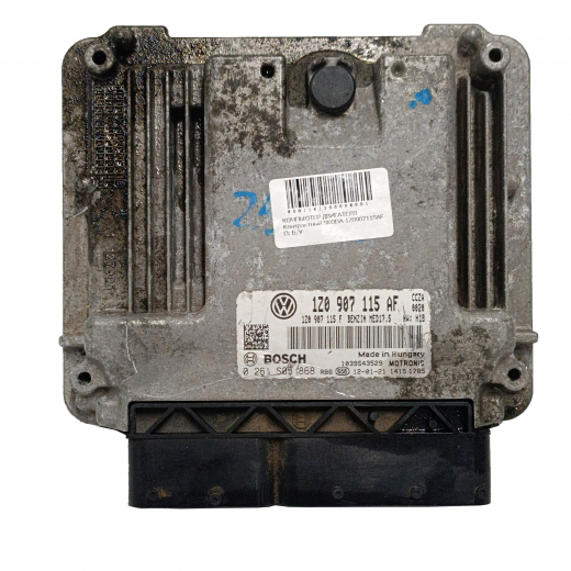 Компьютер двигателя Skoda Octavia '08-'13 (CCZA) 2WD DSG контрактный 1Z0907115AF