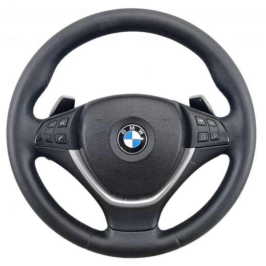 Руль BMW X5 '07-'13 Airbag (3 луча, кожа, кнопки кпп) Контрактный