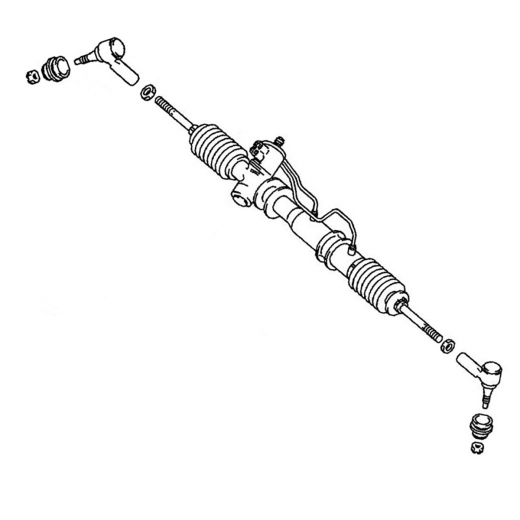 Рейка рулевая Mitsubishi RVR/ Chariot '91-'97 (N33W, N43W, N38W, N48W, N34W, N44W, N11W, N13W, N21W, N23W, N28W) контрактная правый руль