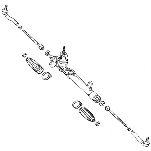 Рейка рулевая Toyota Raum '03-'11/ Porte '04-'12 (NCZ20, NNP10, NNP11) контрактная правый руль 2WD