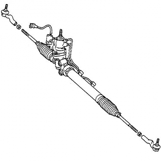 Рейка рулевая Toyota Mark-II/ Chaser/ Cresta '92-'01 (JZX90, JZX91, JZX100, JZX101) контрактная правый руль 2WD