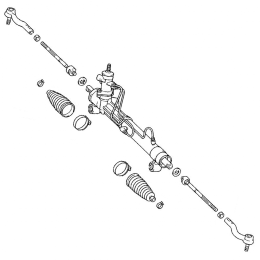 Рейка рулевая Toyota Ipsum '01-'09 (ACM26W) контрактная правый руль 4WD