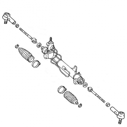 Рейка рулевая Toyota Harrier '03-'12 контрактная правый руль