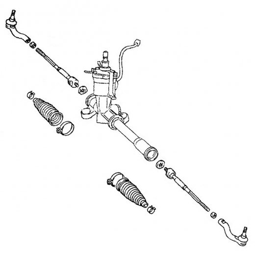 Рейка рулевая Toyota Prius '97-'03 (NHW11) контрактная правый руль 2WD