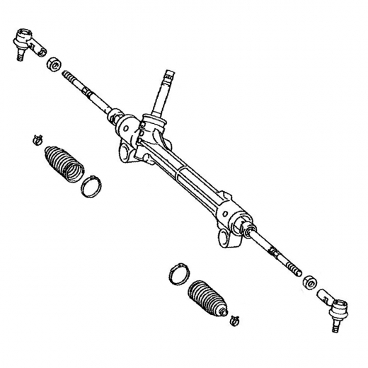 Рейка рулевая Toyota Wish '09-'17/ Isis '04-'17 электрическая контрактная правый руль 4WD