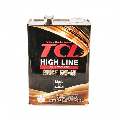 Масло моторное синтетическое 5W40 TCL High Line, SN/CF 4л.
