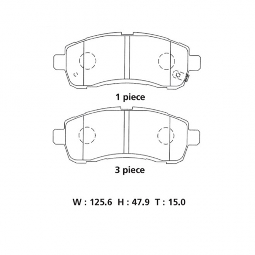 Колодки тормозные передние контрактные PF-5562 дисковые
