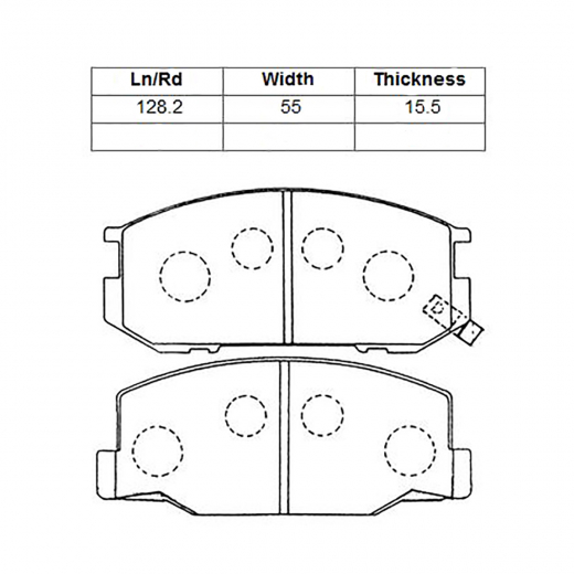 Колодки тормозные передние контрактные PF-1385 дисковые
