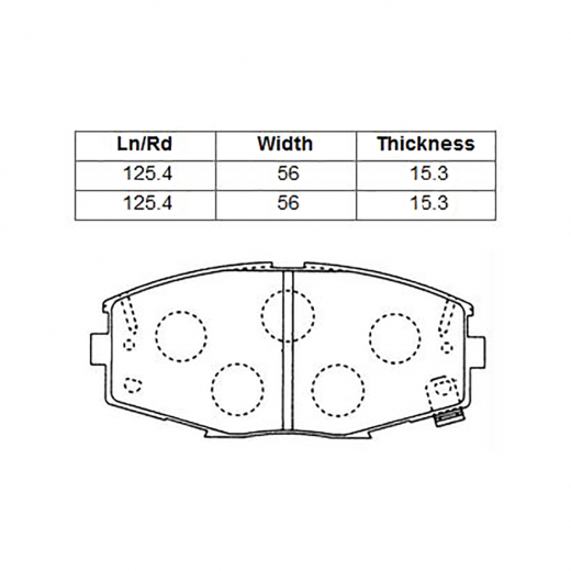 Колодки тормозные передние контрактные PF-1141 дисковые