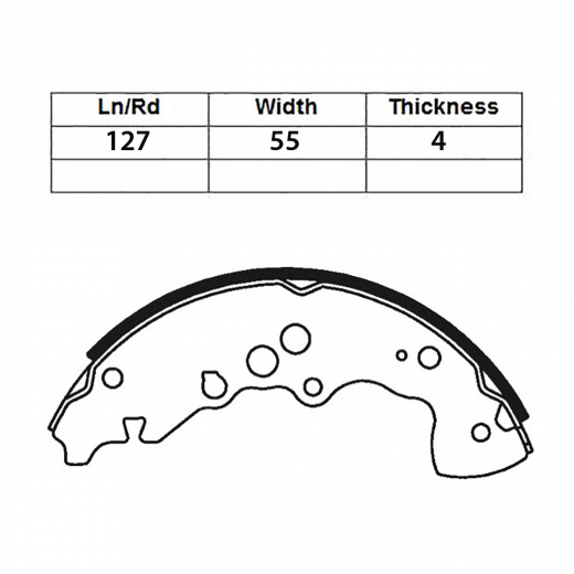 Колодки тормозные задние контрактные T9968 барабанные
