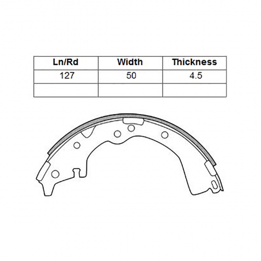 Колодки тормозные задние контрактные T2335 барабанные