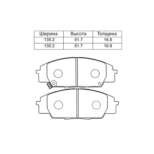 Колодки тормозные передние Nisshinbo PF-8423 дисковые