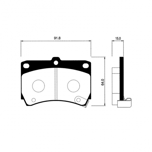 Колодки тормозные передние Nisshinbo NP5010 дисковые