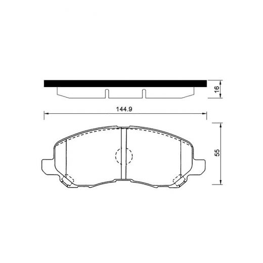 Колодки тормозные передние Nisshinbo PF-3548 дисковые