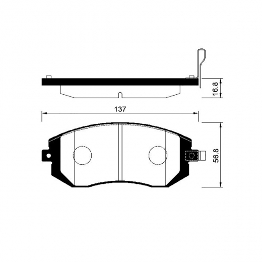 Колодки тормозные передние CTR CKSU-4, GK0991 дисковые