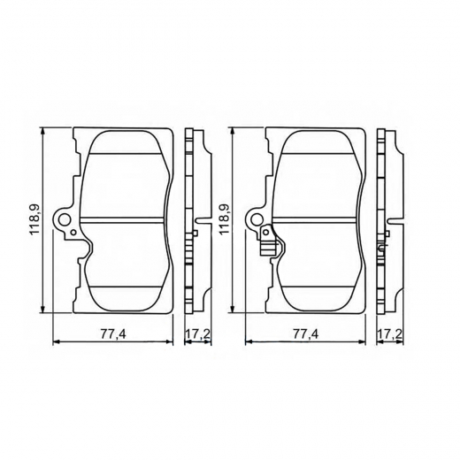 Колодки тормозные передние Nisshinbo NP1072 дисковые