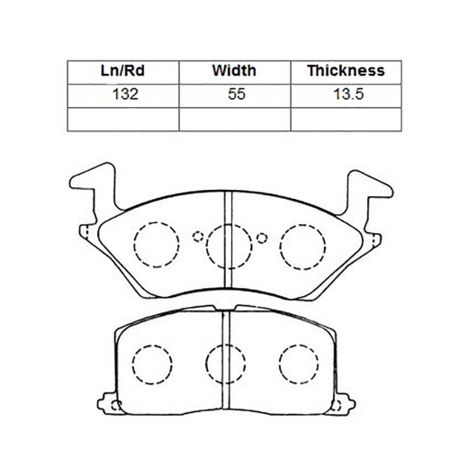 Колодки тормозные передние Nisshinbo PF-1256 дисковые