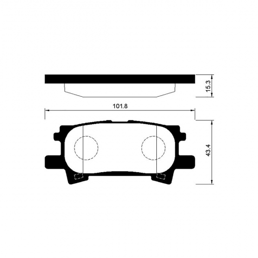 Колодки тормозные задние Nisshinbo NP1028 дисковые