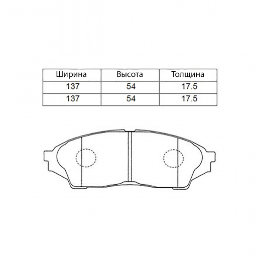 Колодки тормозные передние Lynx BD-7514 дисковые