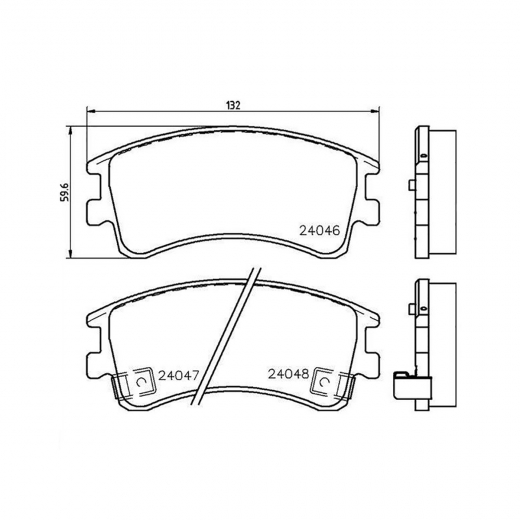 Колодки тормозные передние Lynx BD-5112 дисковые