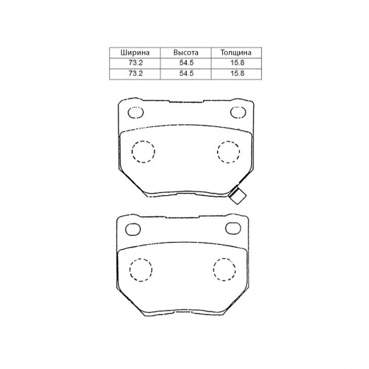 Колодки тормозные задние Lynx BD-7108 дисковые