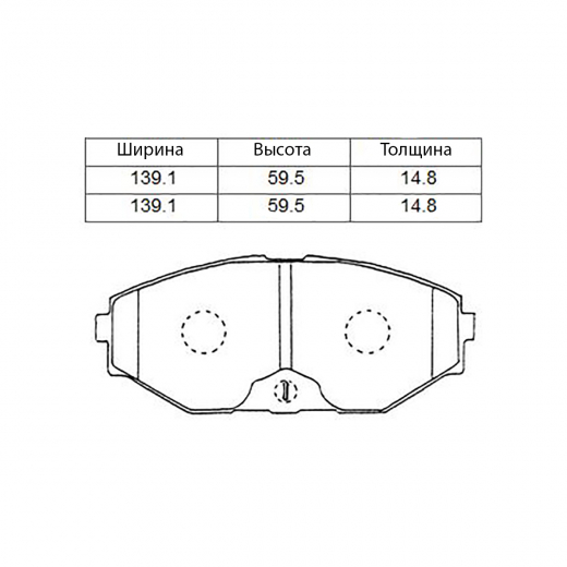 Колодки тормозные передние NIBK PN2261 дисковые