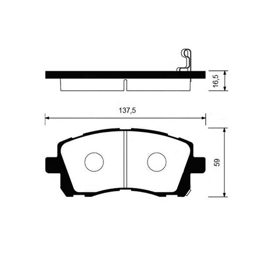 Колодки тормозные передние NIBK PN7390 дисковые