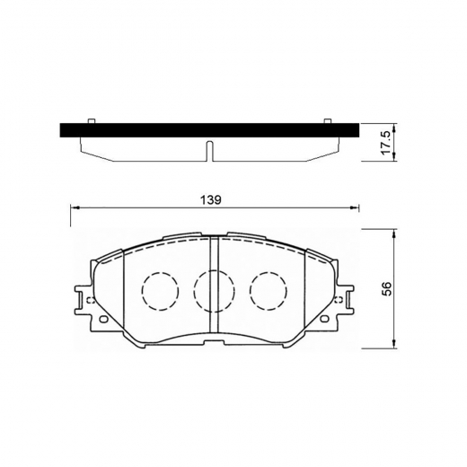 Колодки тормозные передние NIBK PN1524 дисковые