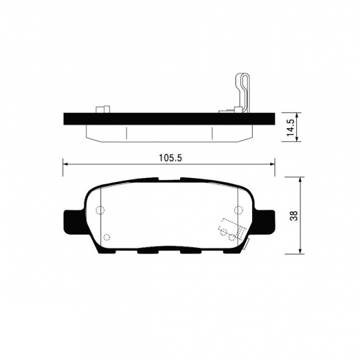 Колодки тормозные задние NIBK PN2466 дисковые