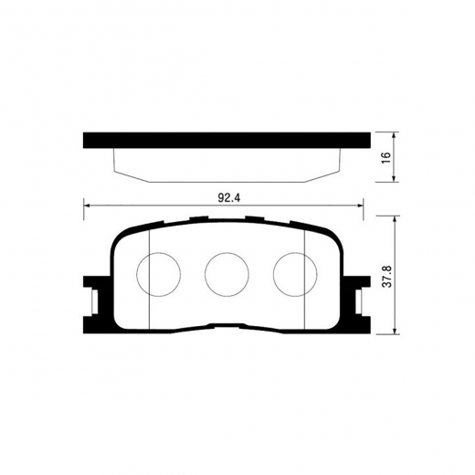 Колодки тормозные задние NIBK PN1458 дисковые