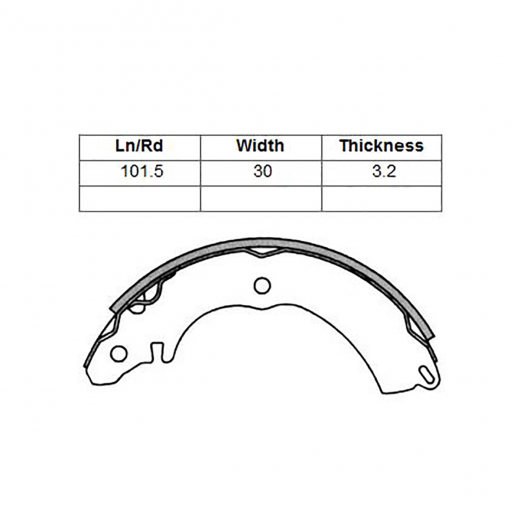 Колодки тормозные задние NIBK FN6729 барабанные