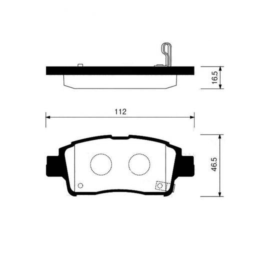 Колодки тормозные передние Bosch 0986424535 дисковые