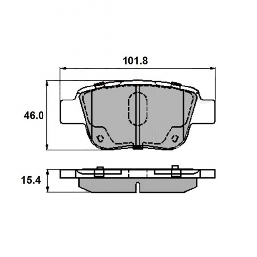 Колодки тормозные задние CTR CKT-156, GK1169 дисковые