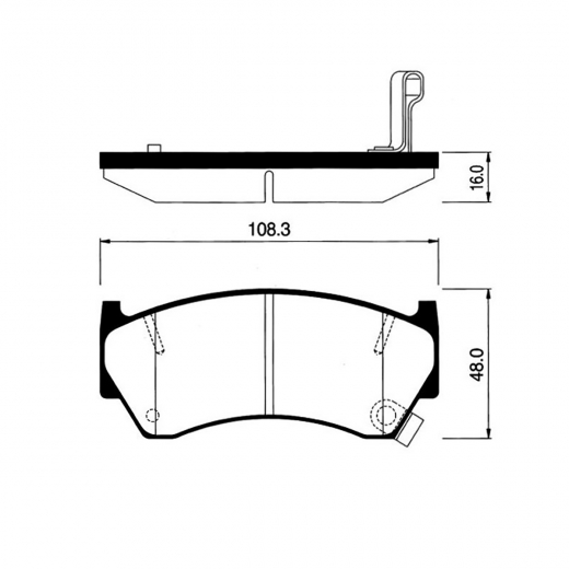 Колодки тормозные передние NIBK PN2356 дисковые