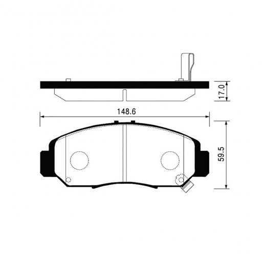 Колодки тормозные передние NIBK PN8465 дисковые