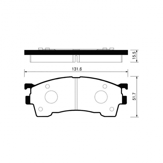 Колодки тормозные передние Bosch 0986460975 дисковые