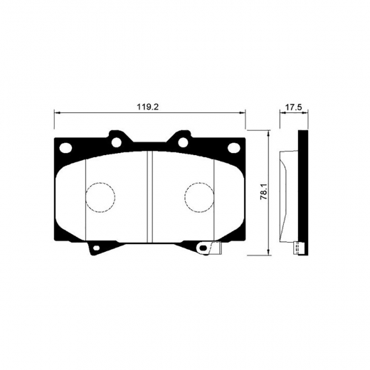 Колодки тормозные передние Just Drive JBP0030 дисковые