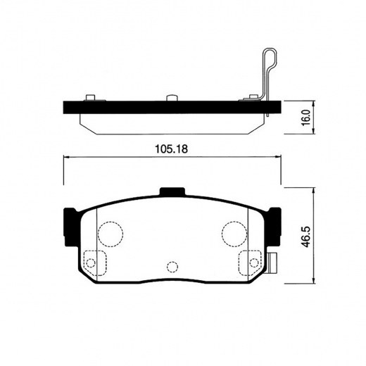Колодки тормозные задние Just Drive JBP0007 дисковые