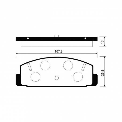 Колодки тормозные задние CTR CKMZ-69 дисковые