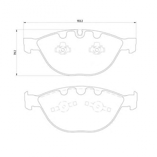 Колодки тормозные передние Delphi LP1798 дисковые