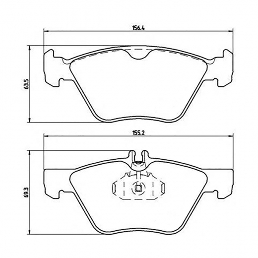 Колодки тормозные передние Delphi LP1589 дисковые
