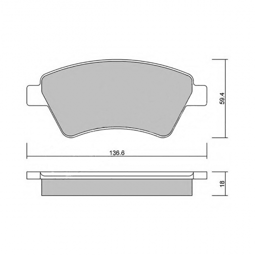 Колодки тормозные передние Delphi LP1730 дисковые