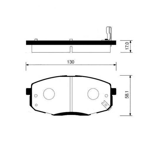 Колодки тормозные передние Delphi LP1819 дисковые