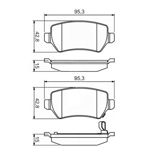 Колодки тормозные задние Delphi LP1681 дисковые