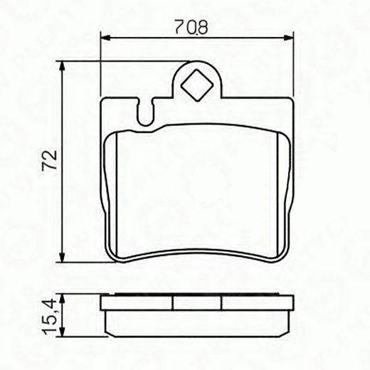 Колодки тормозные задние Just Drive JBP0351 дисковые