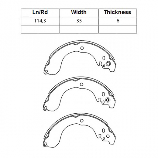 Колодки тормозные задние NIBK FN1264 барабанные