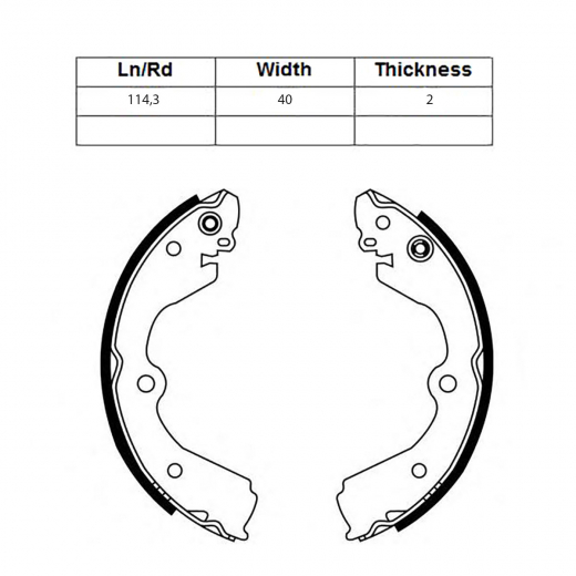 Колодки тормозные задние Kashiyama K1240 барабанные