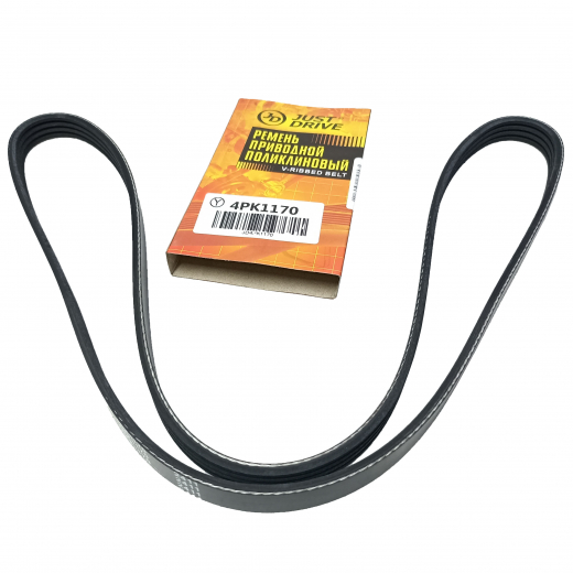 Ремень приводной поликлиновый (4x1170мм.) Just Drive 4PK1170